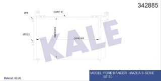 RADYATÖR KLİMA BT-50 06= 2.5TD  RANGER  99-06 3.0 TD 06= resmi