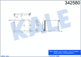 SU+KLIMA RADYATÖRÜ (510X383X38) CLİO III 1.5DCI (DÜZ BOGAZ) resmi