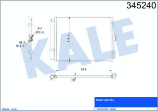 RADYATÖR KLİMA SOUL 09= DİZEL 1.6 CRDI resmi