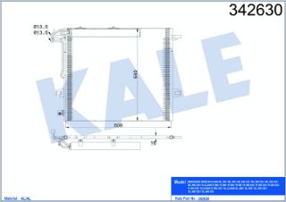 KLİMA RADYATÖRÜ MERCEDES W164 GL320 06> ML320 05> W251 07> resmi