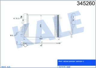 RADYATÖR KLİMA QASHQAI 07-13 1.5 DCI resmi