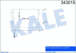 RADYATÖR KLİMA ACCENT 11-18 BLUE  RİO 12= DİZEL resmi