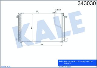 KLİMA RADYATÖRÜ MERCEDES CLS C E SERISI GLK SLK 220 250 350 500 180 200 220 230 250 280 300 350 07> resmi
