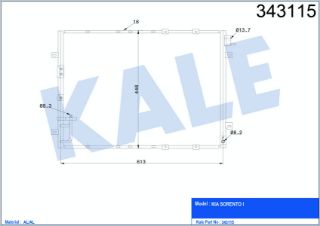 RADYATÖR KLİMA SORENTO 03-06 resmi