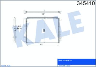 RADYATÖR KLİMA İ30 16= 1.6 T-GDI  CEED 16= 1.0 T-GDI resmi