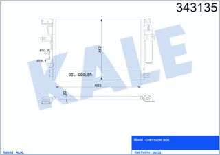 KLİMA RADYATÖRÜ CHRYSLER 300 C TOURING 3.0 CRD 05>12 YAĞ SOĞUTUCULU resmi