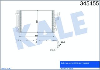 RADYATÖR KLİMA CEED 08-11 1.4  1.6 resmi