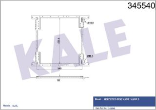 KONDENSER ATEGO 98 04-AXOR 02 04-AXOR 2 04 KURUTUCUSUZ AL/AL520X535.8X16 resmi