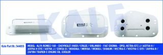 YAĞ SOĞUTUCUSU Z16XER A16XER A16LET Z16LET A18XER ASTRA H ASTRA J INSIGNIA MOKKA CRUZE AVEO T300 ZAFİRA B ZAFİRA C ALFA 159 07- resmi