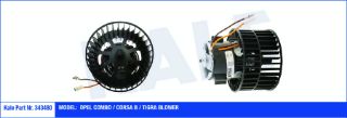 KALORİFER MOTORU OPEL COMBO CORSA B TIGRA 1Ç2 1.4 1.7D 1.6I 16V 93<01 (AC) (180W 12V) resmi