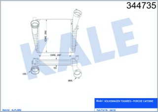 TURBO RADYATÖRÜ VOLKSWAGEN TOUAREG 5.0TDI V10 4.2TDI V8 02<10 Q7 4.2TDI 07<15 PORSCHE CAYENNE 4.5 02<07 (AT/MT) [BRAZING] [287×292×50] resmi