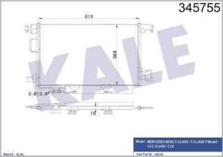 KÖNDENSER AL/AL C-CLASS-C-CLASS T-MODEL-CLC-CLASS-CLK resmi