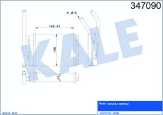 KALORİFER RADYATÖRÜ TWNGO 1.2İ 93> resmi