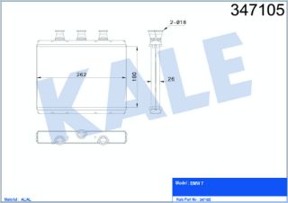 KALORİFER RADYATÖRÜ BMW E65 730D 740D 745D 735İLİ 740İLİ 745İLİ 7620İLİ E66 01 resmi