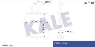 RADYATÖR KALORİFER RİO 00-06 1.3 1.5 BRAZING resmi