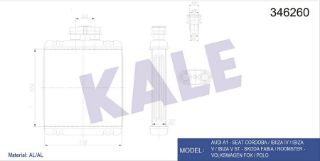 RADYATÖR KALORİFER POLO  FABİA  İBİZA  CORDOBA 01= BRAZING resmi