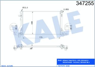 SU RADYATÖRÜ MASTER III 2.3 DCI MOVANO B 10> KLİMALI resmi
