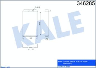 RADYATÖR KALORİFER JUMPER II 02-06 / DUCATO II 02-06 / BOXER II 02-06 MEKANİK resmi