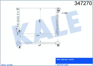 SU RADYATORU (MINI ONE / COOPER ONE 1.4-1.6 01- [AL/PL/BRZ] resmi