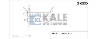 TURBO RADYATÖRÜ İNTERCOOLER FIAT DOBLO 500X70X85 AL/PL/BRZ resmi