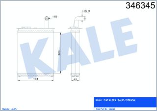 RADYATÖR KALORİFER PALİO 96-05 MEKANİK resmi