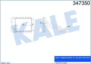 RADYATÖR KALORİFER İ30 12-16  ELANTRA 11-16  CEED 12= resmi