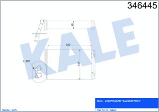 RADYATÖR KALORİFER TRANSPORTER T4 95-03 KLİMALI MEKANİK resmi