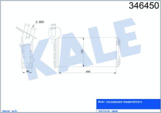 RADYATÖR KALORİFER TRANSPORTER T4 95-03 KLİMASIZ MEKANİK resmi