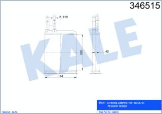 KALORİFER RADYATÖRÜ DUCATO-BOXER-JUMPER 94-02 220X195X42 resmi