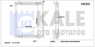 SU RADYATORU EUROCARGO I-III (E18, E21, E22, E24, E25, E28, E30) 00=> (MT) (CERCEVESIZ) resmi