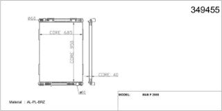 SU RADYATORU F2000 94=> ; M2000 00=> (MT) (CERCEVESIZ) <6 SILINDIR> resmi
