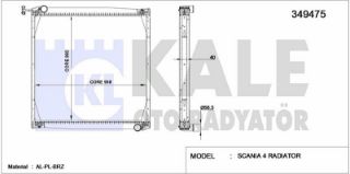 SU RADYATÖRÜ SCANIA 4 SERISI 1995 SONRASI (CERCEVELI) / (MT) resmi