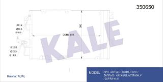 KÖNDENSER AL/PL/BRZ ASTRA H-ZAFİRA B-VAUXHALL ASTRA MK V-ZAFİRA MK II resmi