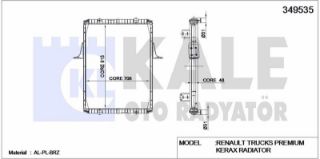 SU RADYATÖRÜ RENAULT TRUCKS PREMIUM / KERAX (CERCEVELI) / (MT) 1996 VE SONRASI resmi