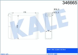 KALORİFER RADYATÖRÜ BM ASTRA F VECTRA A 88-95 resmi