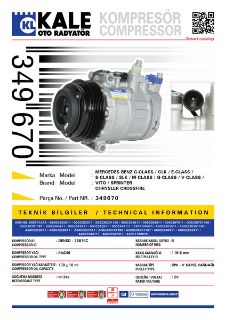 KLİMA KOMPRESÖRÜ MERCEDES C-SERİ W202-S202 CLK C208 E W210 resmi