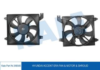 RADYATOR FANI KOMPLE ACCENT ERA 1,4 1,6 BENZINLI 2006 2011 (CIFT FANLI) resmi