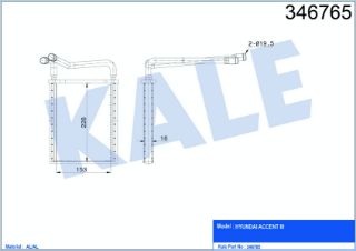 RADYATÖR KALORİFER ACCENT 06-11 ERA BRAZING resmi