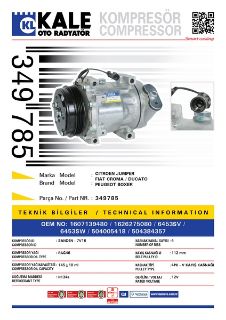 KLİMA KOMPRESÖRÜ PEUGEOT BOXER CITROEN JUMPER 3.0HDI 06=> FIAT DUCATO 2.3/3.0DMTJ 06=> [4PK V KAYIŞ KASNAĞI] [112MM] resmi