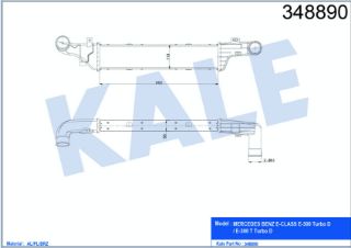 TURBOSARJ RADYATÖRÜ E-CLASS W210 96>99 S210 96>99 resmi