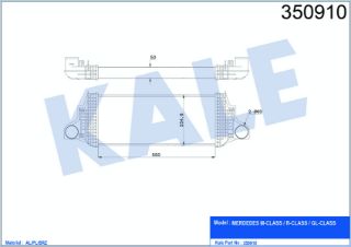 TURBOSARJ RADYATÖRÜ X164 09>12 W164 05>11 W251 06>12 resmi