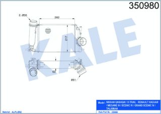 TURBO RADYATÖRÜ QASHQAI/MEGANE IV/KADJAR/SCENIC IV/TALISMAN 1.5DCI 15> resmi