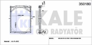 SU RADYATÖRÜ VOLVO FH 12 FH 340 500 / FM 7 250 290 / FM 10320 360 / FM 12 FM 340 420 (CERCEVELI) / (MT) resmi