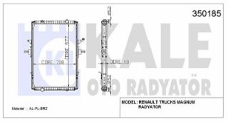 SU RADYATÖRÜ RENAULT TRUCKS MAGNUM E,TECH (CERCEVELI) / (MT) 2000 SONRASI resmi