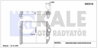 İNTERCOOLER MERCEDES TRUCKS MERCEDES BENZ ATEGO 98 <04 ATEGO 2 04=> ATEGO 712-717, 812-823, 917-925 98<04 AL/BRZ 572×514×64 resmi