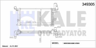 SU RADYATORU ATEGO 98<04 ; ATEGO 2 04=> ; OM904 (MT) (CERCEVESIZ) resmi