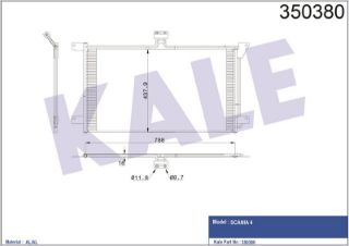 KÖNDENSER (KLIMA) RADYATÖRÜ SCANIA 4 SERISI 94 114 124 144 164 1996 SONRASI resmi