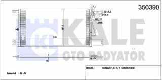 KÖNDENSER (KLIMA) RADYATÖRÜ SCANIA P, G, R, T SERILER 2004 VE SONRASI resmi