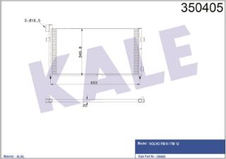 KÖNDENSER (KLIMA) RADYATÖRÜ VOLVO FM FM7 9 12 / FMX 1998 2005 VE SONRASI resmi