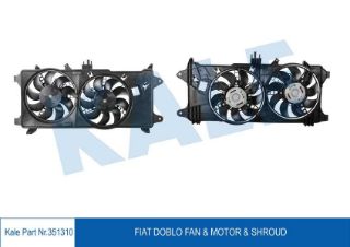 FAN MOTORU DAVLUMBAZLI FIAT DOBLO 1.3 MULTİJET 03=> 1.9JTD 01=> EURO III CIFT MOTORLU AC KLIMALI resmi